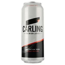 Пиво Carling, светлое, 4%, ж/б, 0,5 л (498824)