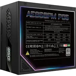 Блок живлення GIGABYTE 850W (GP-AE850PM PG5) - мініатюра 2