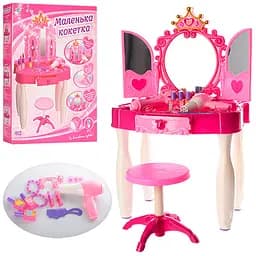 Трюмо 661-21 "Маленька кокетка" зі стільчиком, світло, музика, в коробці (6903308731017)