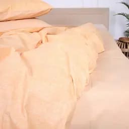 Простыня MirSon Ranforce Elite 17-4780 Argentei 220x240 см светло-оранжевая (2200008966829)