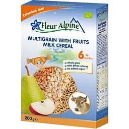Каша мультизлаковая Fleur Alpine фруктово-молочная 200 г