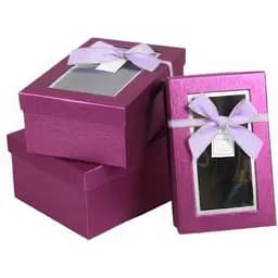 Набор подарочных коробок UFO 1037K-316 Pink 3 шт (1037K-316 Набор 3 шт PINK прям.)