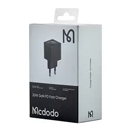 Мережевий зарядний пристрій McDodo 20W Dichromatic GaN PD Fast Charger ( EU Plug ) CH-3771 Чорний - мініатюра 2