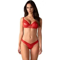 Комплект белья Obsessive Aliosa L/XL красный