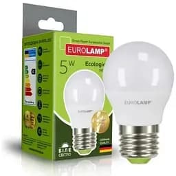 Лампочка Eurolamp LED G45 5W E27 4000K 220V (LED-G45-05274(P))