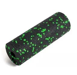 Массажный ролик (роллер) гладкий PowerPlay PP-4346 Mini EPP Foam Roller Черно/Зеленый (15,3x5,3 см) (PP_4346_Green_(15*5))