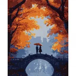 Алмазна мозаїка Santi Осіння романтика 40х50 см на підрамнику (956062)