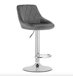 Барный стул Leobert Kast со спинкой 34х36х105 см серый