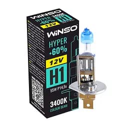 Галогенова лампа Winso H1 12V 55W P14.5s Hyper +60% (712120)