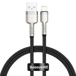 Кабель Baseus Cafule Series Metal Data Cable USB to IP 2.4A 0.25m Black