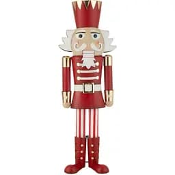 Статуэтка Щелкунчик J-line рождественская большая напольная металлическая 150 см красная (47923)