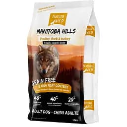 Сухой корм для взрослых собак Natura Wild Manitoba Hills с мясом курицы, утки и индейки 12 кг