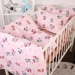 Підковдра MirSon Бязь Kids Time 20-0042 Pink Mikey Mouse 160х220 см (2200009640599) - мініатюра 2
