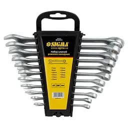 Ключі ріжково-накидні Sigma 11 шт 7-19 мм CrV satine (TR6010151)