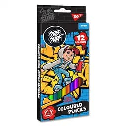 Карандаши цветные Yes Subsurf, 12 цветов