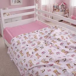 Комплект постільної білизни MirSon Ranforce Elite Little Teddy pink 2x143x210 см (2200012567920) - мініатюра 6