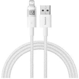 Кабель Baseus Display 2 Fast Charging Data Cable USB-A to iP 2.4A 2 м Білий