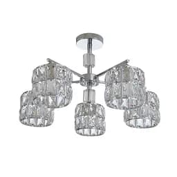 Люстра стельова Brille в спальню E27 50W CH (BR-01 467S/5)