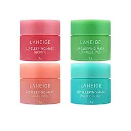Набор ночных масок для губ Lip Sleeping Masks kit (миниатюры) Laneige 4x8 мл