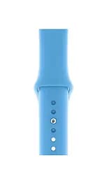 Силіконовий ремінець на смарт-годинник для Apple Watch 42,44,45,46,49 mm, Sport Band (3 Straps), light blue, зі зручною застібкою, для годинника епл вотч, спортивний, ArmorStandart (ARM51944)