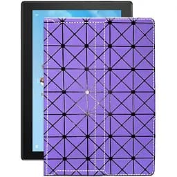Чехол StatusCASE из экокожи для планшета Lenovo Tab 4 10 X304L LTE Фиолетовый ромб