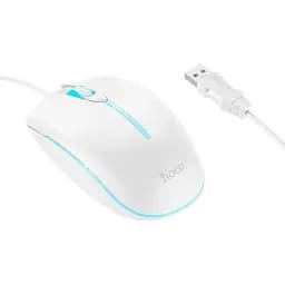 Комп'ютерна миша Hoco GM37 Wonderful GaXiaoming LuXiaominous Wired Mouse White - мініатюра 2