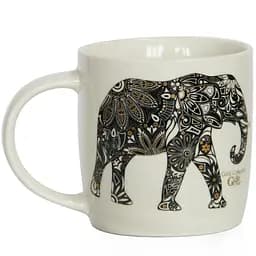 Чашка порцелянова GGP Бочка Animals Gold Слон 1вид 350 мл в Преміум упаковці NBone RX-N16870 (76020790/Слон)