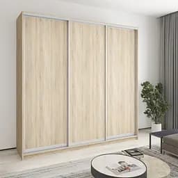 Шафа-купе тридверна MebelStar Комбо AL 3ДСП 240x45x240 см Дуб сонома (MBS-2052)