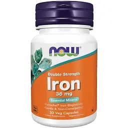Залізо бісгліцинат Now 36 мг 30 капсул