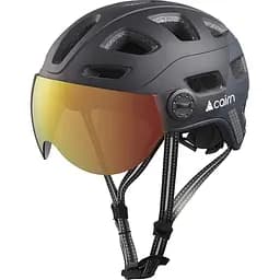Велошолом Cairn Quartz Visor LED USB 52-58 Чорний