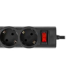 Сетевой фильтр-удлинитель LogicPower PPREMIUM LPX5 Black, 5 розеток, 5м, 3520Вт - мініатюра 4