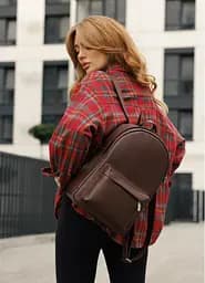 Женский рюкзак Sambag Brix Classic шоколадный 35 х 25 х 12 см (14511020)