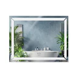 Дзеркало Kroner KRP Spiegel HR1 - 9070 з LED-підсвічуванням та антизапітнінням CV030031, Білий