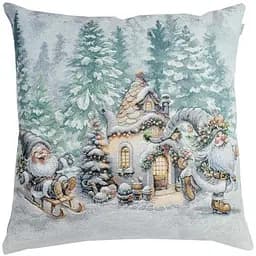 Подушка Прованс гобеленова Казкові гноми Салазки 45х45 см (38475)