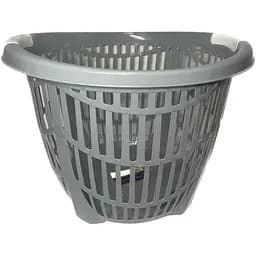 Корзина Stars Plast круглая для чистой одежды 32 л серая (94132/сер)