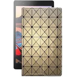 Чохол StatusCASE з екошкіри для планшету Lenovo Tab 3 Plus TB-8703X Золотий ромб