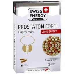 Поддержка простаты Swiss Energy Prostaton Forte 30 веганских капсул
