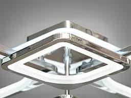 Стельова люстра з диммером і LED підсвічуванням, колір хром, 100W - мініатюра 4
