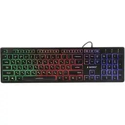 Клавіатура дротова Gembird KB-UML-01-UA USB Black з підсвіткою