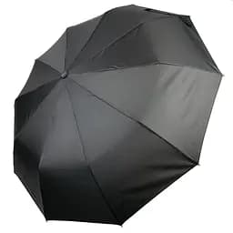 Чоловіча складана парасолька напівавтомат Calm Rain 100 см чорна
