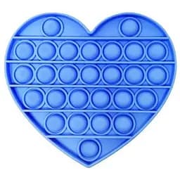 Сенсорна іграшка Pop it антистрес сердечко синє
