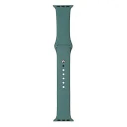 Силіконовий ремінець на смарт-годинник для Apple Watch 38,40,41,42 mm, Sport Band (3 Straps), pine green, зі зручною застібкою, для годинника епл вотч, спортивний, ArmorStandart (ARM56844)