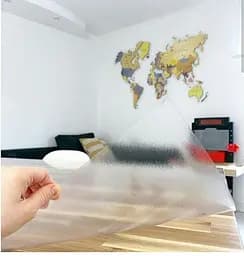 Силіконова скатертину М'яке скло Soft Glass Покриття для меблів 3.0х1.0м (товщина 1.0 мм) Матова - мініатюра 4