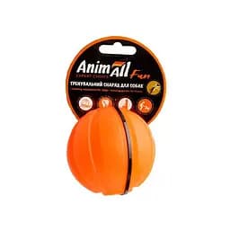 Игрушка AnimAll Fun тренировочный мяч для собак 5 см оранжевая