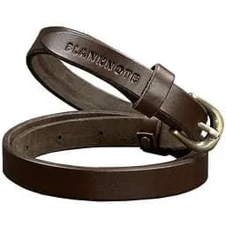 Узкий женский кожаный ремень BlankNot 15 мм Коричневый