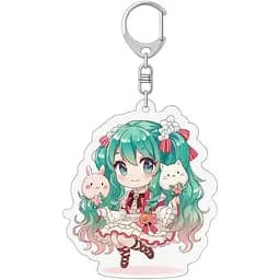 Акриловый брелок Хацуне Мику из серии Vocaloid