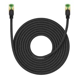 Кабель Baseus High Speed ​​CAT8 40 Gigabit Ethernet Cable (Braided Cable) 10m B0013320C111-07 Black
