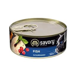 Вологий корм Savory для дорослих вимогливих кішок, з рибою, 100 г