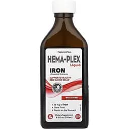 Комплекс для здоров'я крові Nature's Plus Hema-Plex Liquid Iron 250 ml (1086-2023-10-4412)