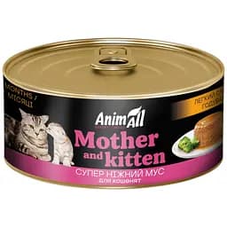 Вологий корм AnimAll Mother and Puppy легкий старт годування для кошенят 85 г
